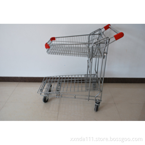 Supermarket Cargo Trolley Platform Cart